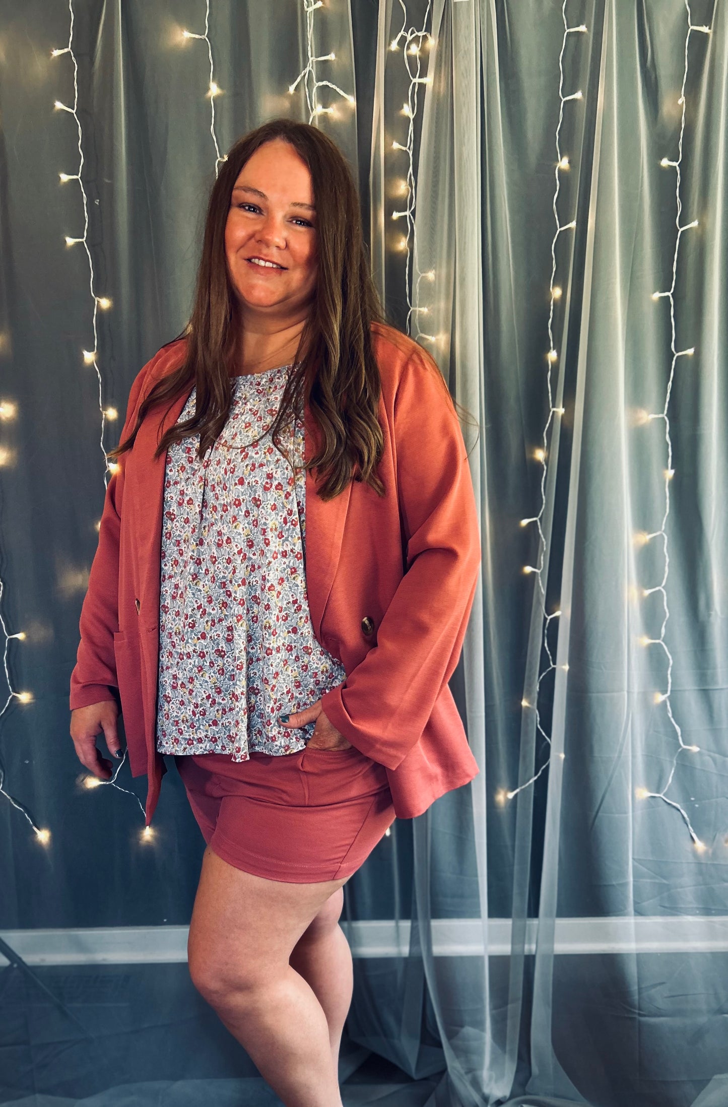 Blazer and Shorts Set