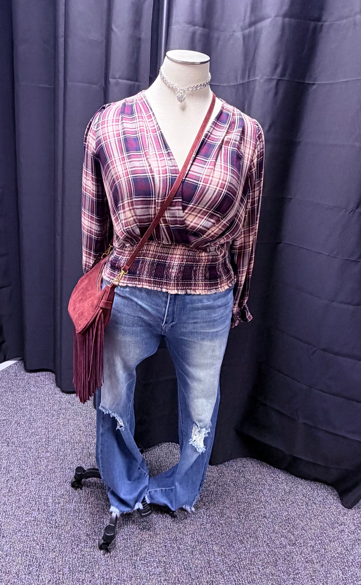 Plum in Plaid