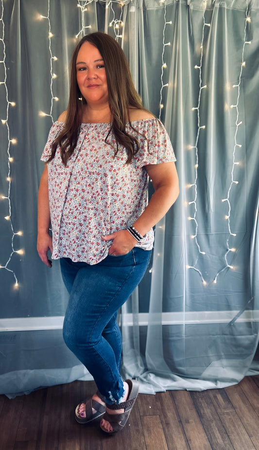 Floral Off-the-Shoulder