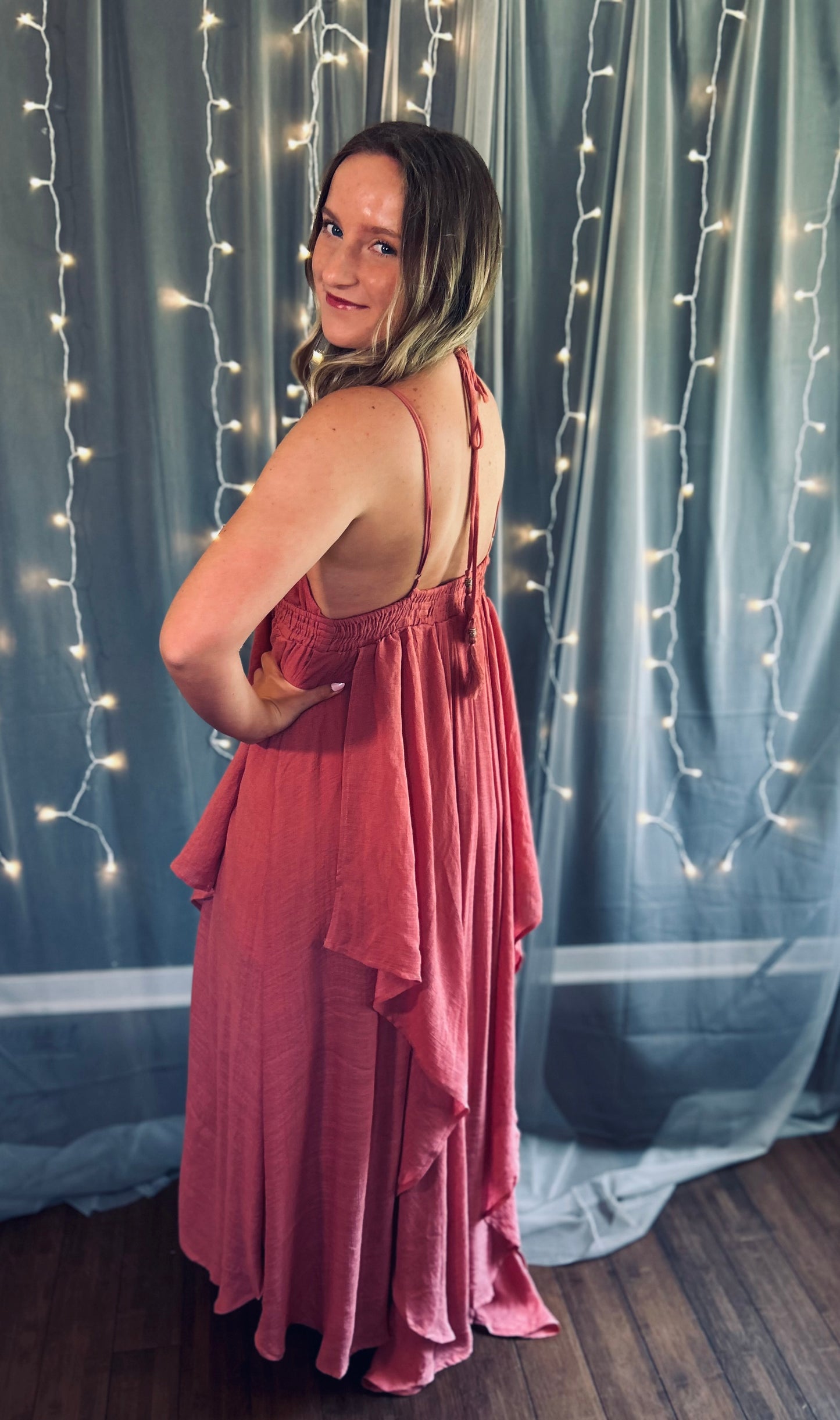 Tassel Tie Maxi Dress