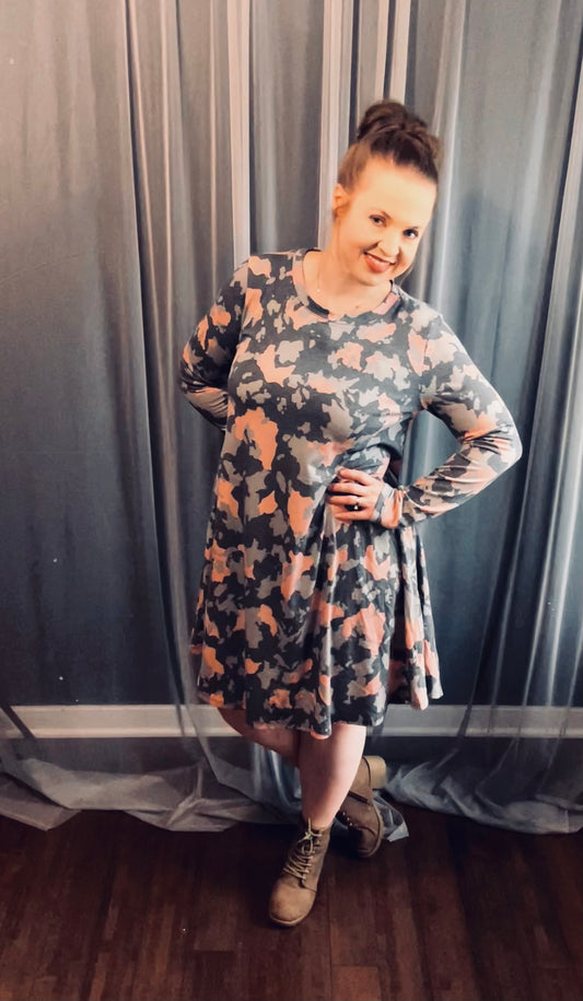 Camo Swing Dress
