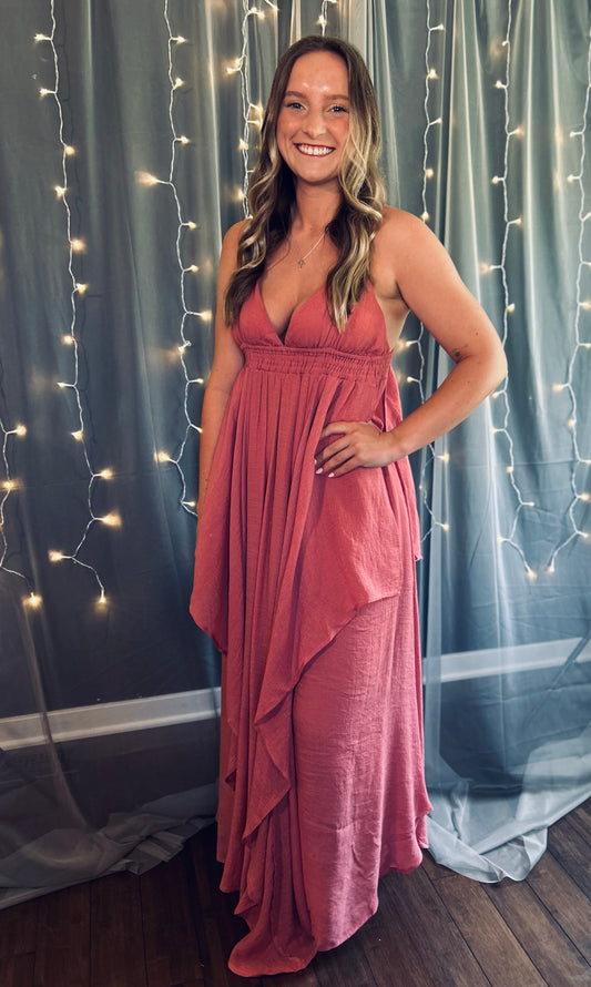 Tassel Tie Maxi Dress