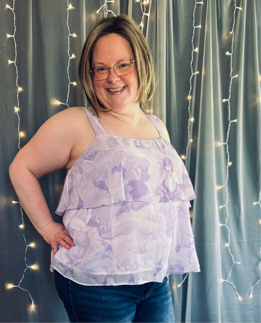 Floral Layered Sleeveless Top
