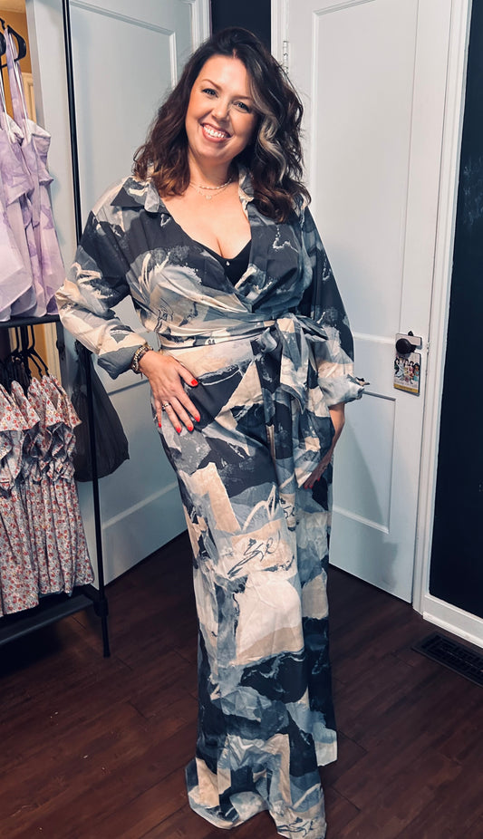 Shades of Gray Jumpsuit