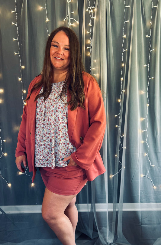 Blazer and Shorts Set