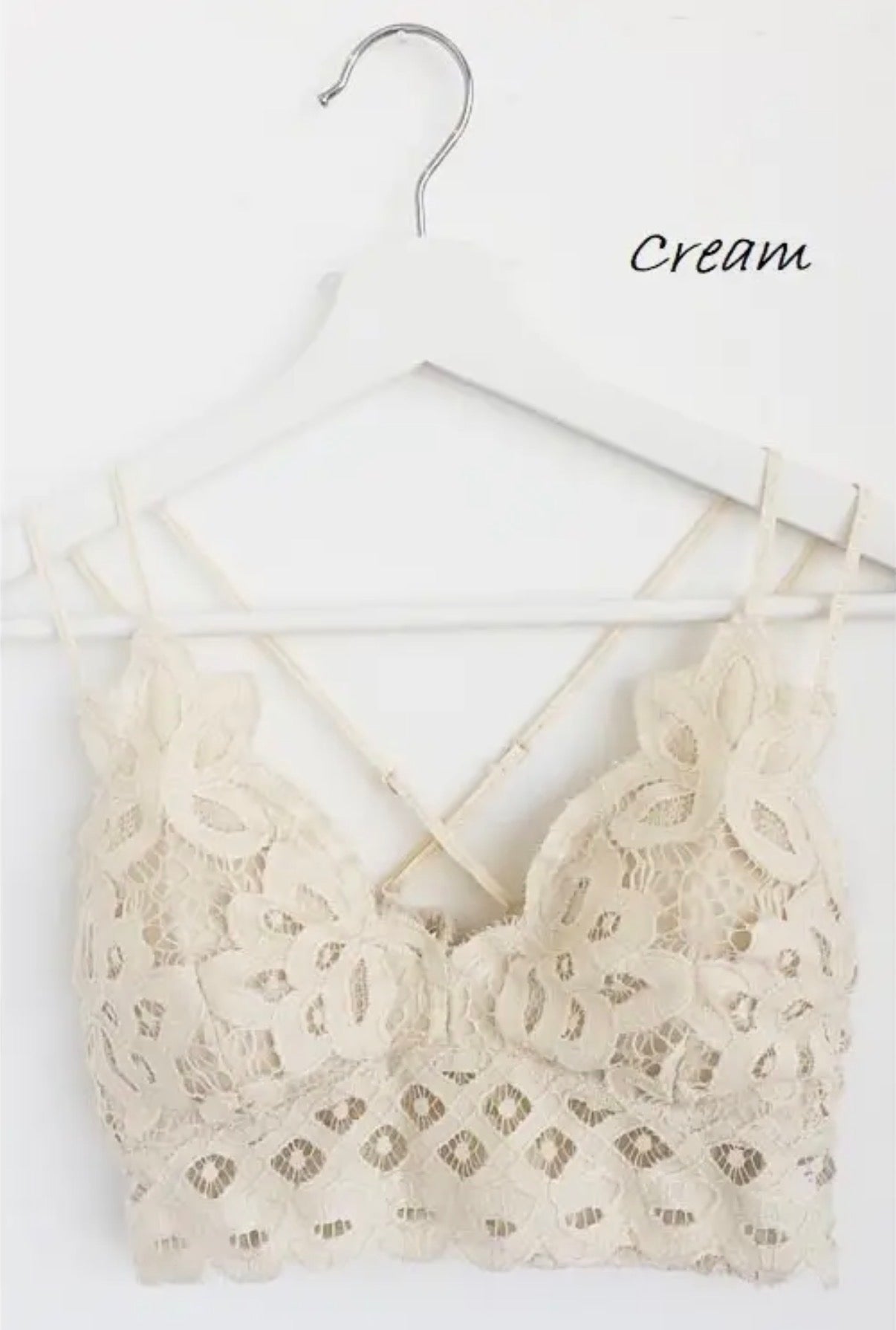 Lace Bralette in Cream